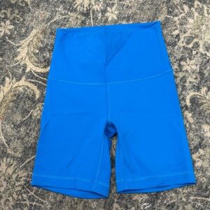 Lulu lemon electric Blue biker shorts